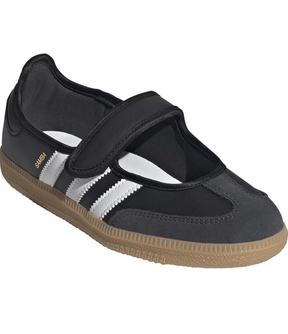 Big Kids' adidas Originals Samba Jane Casual Shoes Black/White/Gum JR7437 001 thumbnail 5