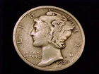 1920-P  Mercury Dime, Fine  grade