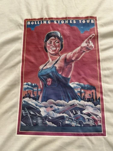 Rolling Stones "Factory Girl" World Tour Original Bootl 1970s vintage concert t-shirt, vintage, single stitch, B+ condition