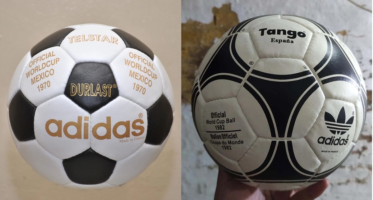 Adidas Tango Espana FIFA World Cup 1982 and 1970 TELSTAR Leather