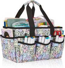 Craft Tote Bag, Art Organizer,Cleaning Supply Caddy, Carrying Bag with Handle fo