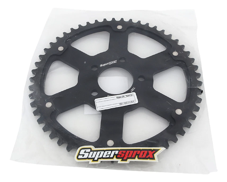 Black Stealth sprocket For Harley 530 pitch 2.21 bore 5 bolts; RST-7081-53-BLK - Image 4 of 4