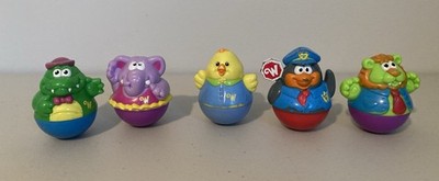 Playskool Hasbro Weebles Wobble Animals Figures Lot of 5 2003