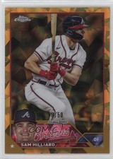 2023 Topps Chrome Update Sapphire Edition Gold 46/50 Sam Hilliard #USCS263 15nv