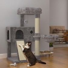 Cat Tree 36 Inches Cat Tower with Hammock, Sisal Scratching Post for Indoor K...