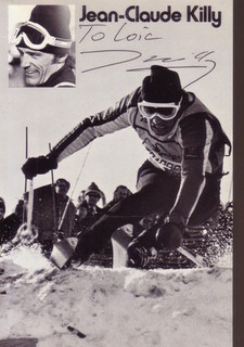 Ski Alpin JEAN CLAUDE KILLY AUTOGRAPHE / DEDICACE France