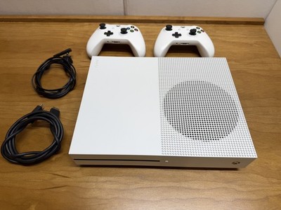 Microsoft Xbox One S 1 TB - With Two Controllers, HDMI Cord, Power Cord