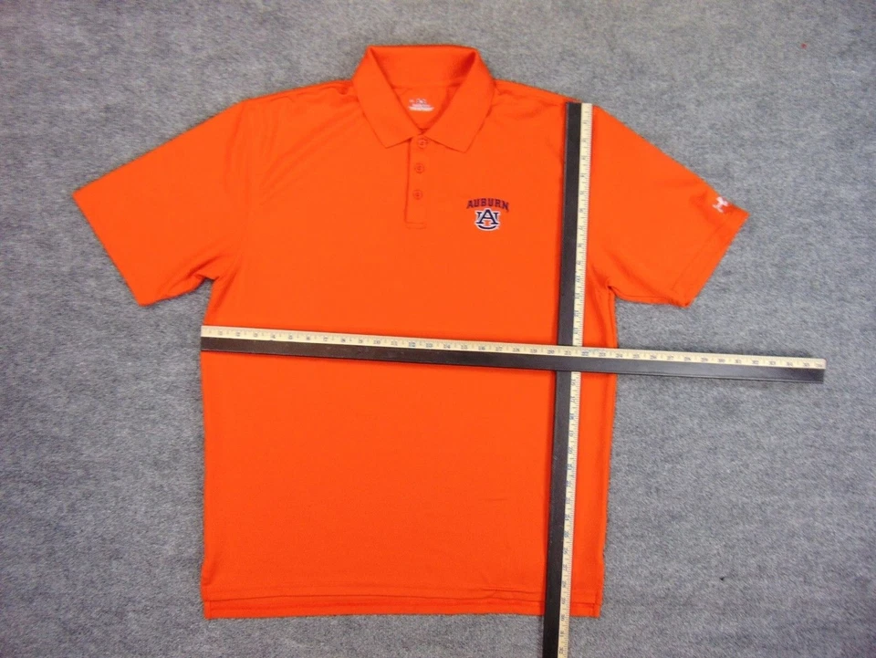 Auburn Tigers Shirt Mens Large Orange Under Armour Heat Gear - Image 4 of 4
