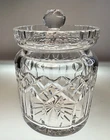 Waterford Lismore Biscuit Jar with Lid, Barrel, Cookie, Candy, Jar, 6 1/2" Tall
