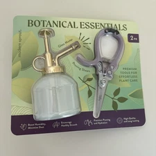 Modern Sprout Botanical Essentials 8oz. Glass Mister & Pruning Shears Lavender