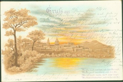13815943 - Korkrelief Verlag E.B. & C.i.B.Eduard Buettner 9572 Korkkarte 1901