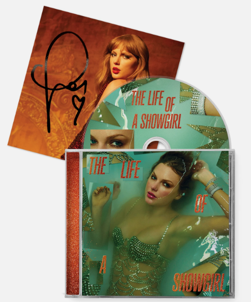 Taylor Swift The Life of a Showgirl CD With Signed Autograph