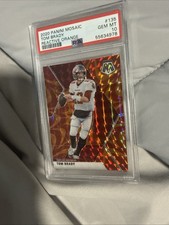 2020 Panini Mosaic Tom Brady #135 Reactive Orange PSA 10