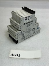 LOT OF 7 Allen-Bradley 700-HLT1Z Terminal Blocks w 700-TBR24 Relay