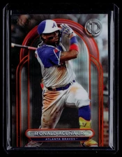 Ronald Acuña Jr. 2024 Topps Tribute Orange SN 12/25 Card #1