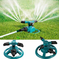360° Rotating Garden/lawn Sprinkler 3-arms System Automatic Watering Irrigation