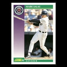 Mark Salas #394 1992 Score Detroit Tigers Baseball Card MLB
