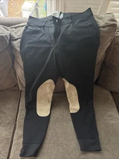 Hadley by SmartPak Womens Black Riding Breeches Pants Size 32R