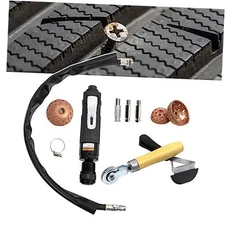  Tire Repair Set Includes 2500rpm Low Speed Air Tire Buffer Tire Patch Roller 