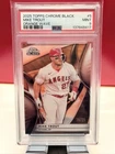 2025 Topps Chrome Black Baseball - MIKE TROUT #5 Orange Refractor /25 PSA 9