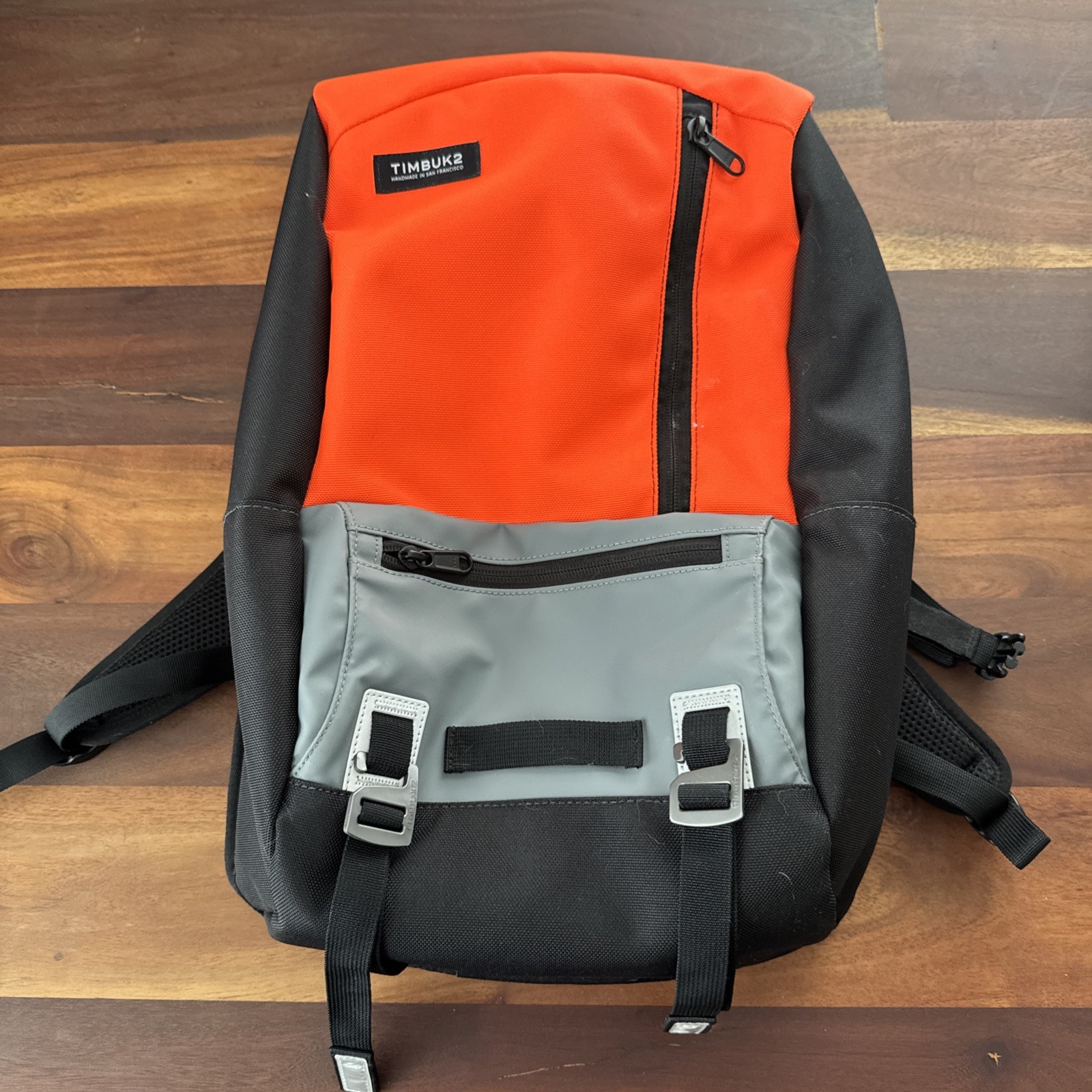TIMBUK2 Alcatraz Backpack Laptop Black/Orange Waterproof School Travel Commute