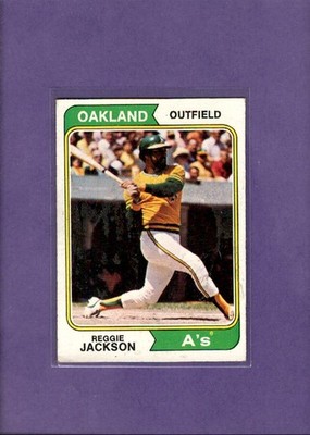 1974 Topps #130 Reggie Jackson EX Excellent Athletics ID:79307