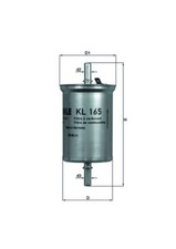 KNECHT Kraftstofffilter KL 165 Leitungsfilter für SMART FORTWO CITY 450 55,0mm
