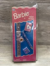 Vintage Barbie Digital Ruler Watch 1997 NOS Collectible Mattel