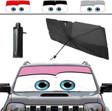 Sunshade Umbrella Brella Shade for Car Sun Shade Cover 31  57" UV Color: Pink