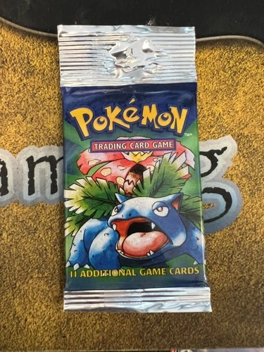 Pokemon FACTORY SEALED 1999 Base Set Unlimited Venusaur Art Booster Pack!! WOTC