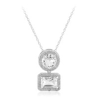 Halskette Aus Sterlingsilber Mit WeißEm Topas