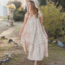 NWT Rylee  Cru Girls Dress Size 6-7 Years Floral Print