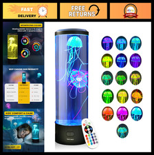 16 Color Jellyfish Lamp - 4 Modes, Remote Control LED Night Light, Sensory Decor