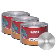 150 Pack Imation DVD-R 16X 4.7GB/120Min Branded Logo Blank Media Recordable Disc