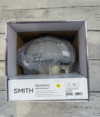 NWT Smith Quantum Mips Snow Helmet, Adult Size Small - Grey NIB Skiing, Boarding