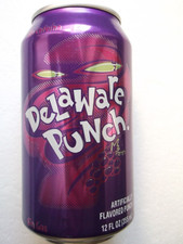 DELAWARE PUNCH 2010 USA Coca-Cola Product empty can 355ml top opened