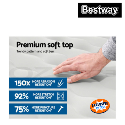 New Bestway QUEEN INFLATABLE MATTRESS AIR BED Blow Up Inflating Camping Airbed - Picture 7 of 11