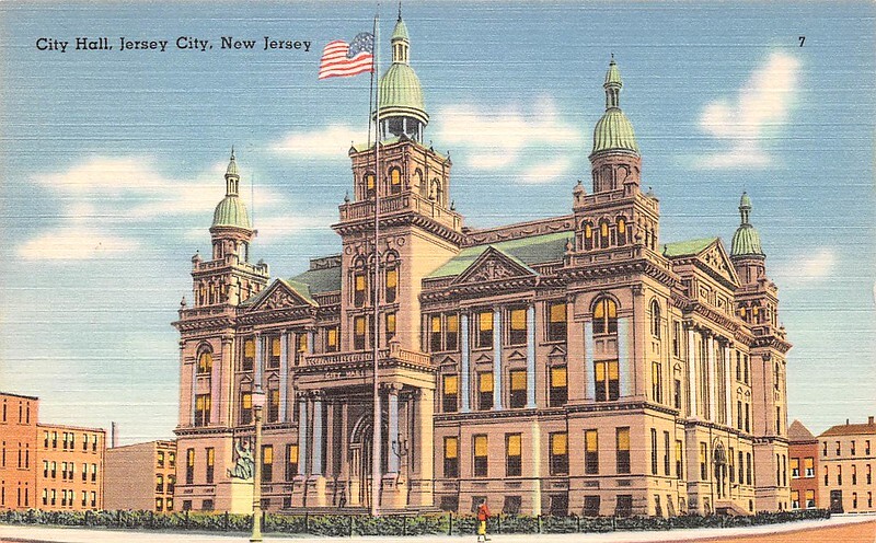 City Hall Jersey City New Jersey linen