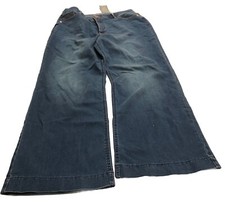 Wit Wisdom Women's Blue Absolution High Rose Wise Leg Jeans Size 16