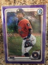 2020 Bowman Chrome Prospects Purple Shimmer Refractor #BCP194 Freudis Nova