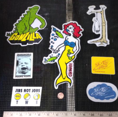 Vintage Skateboard sticker lot collection old school Rare Gonz TWS