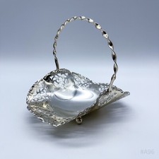 Vintage WMF Handled Basket Serving Bowl With Handle Pierced Bowl 11x13cm