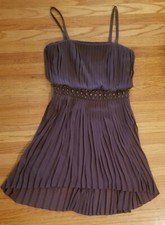 New Womens Nine West Pleated Studded Hi Lo Dress 6P petite
