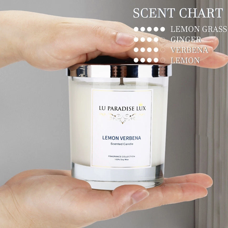 Vela perfumada de lujo 100% soja. Gran regalo no tóxico para Navidad Foto 2 de 4