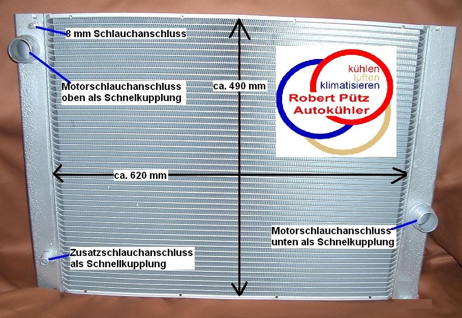 Frankberg 1x Kühler Wasserkühler Motorkühler Fü Produktbild-Vorschau 2