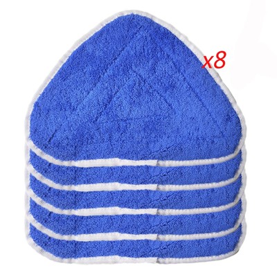 8X Ersatzbezüge für Vileda O-Cedar Dampfreiniger Ersatzbezug Power Pads, Blau