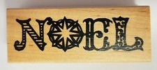 Inkadinkado Noel Red Rubber Wood Stamp Christmas Holidays Seasons