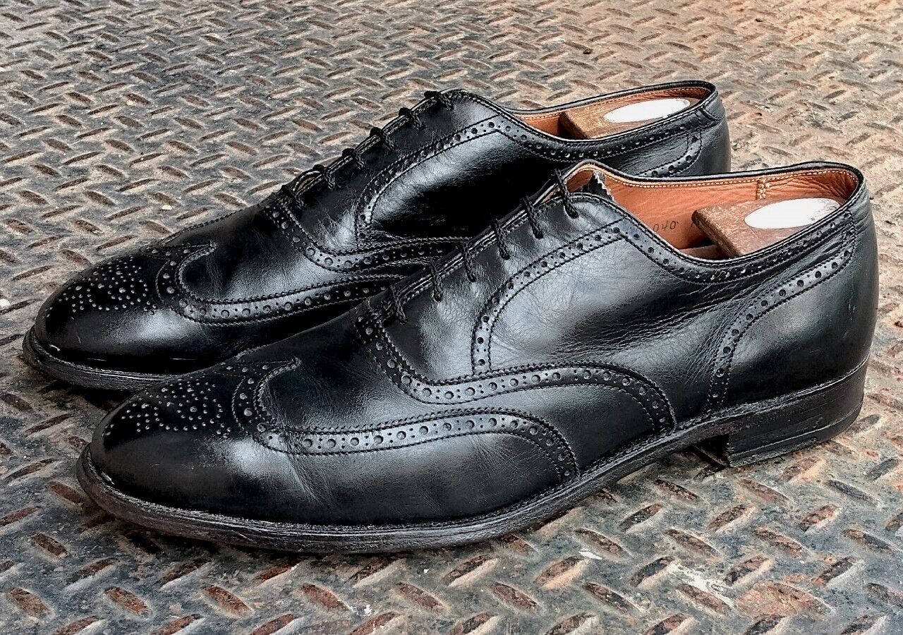 Alden 926 Black Calfskin Wing Tip Bal