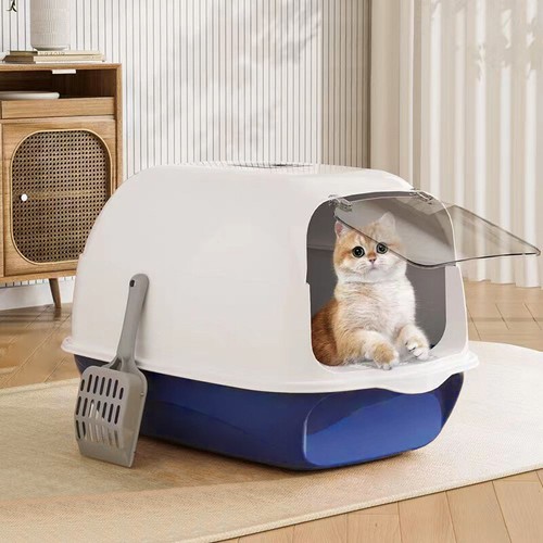 Cat Litter Tray Hooded Scoop Filter Box Loo Toilet Covered Lid Anti-Splashing - Picture 15 of 33