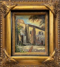 Robert Lui "Duomo" Hand Signed Framed Original Oil Art New!